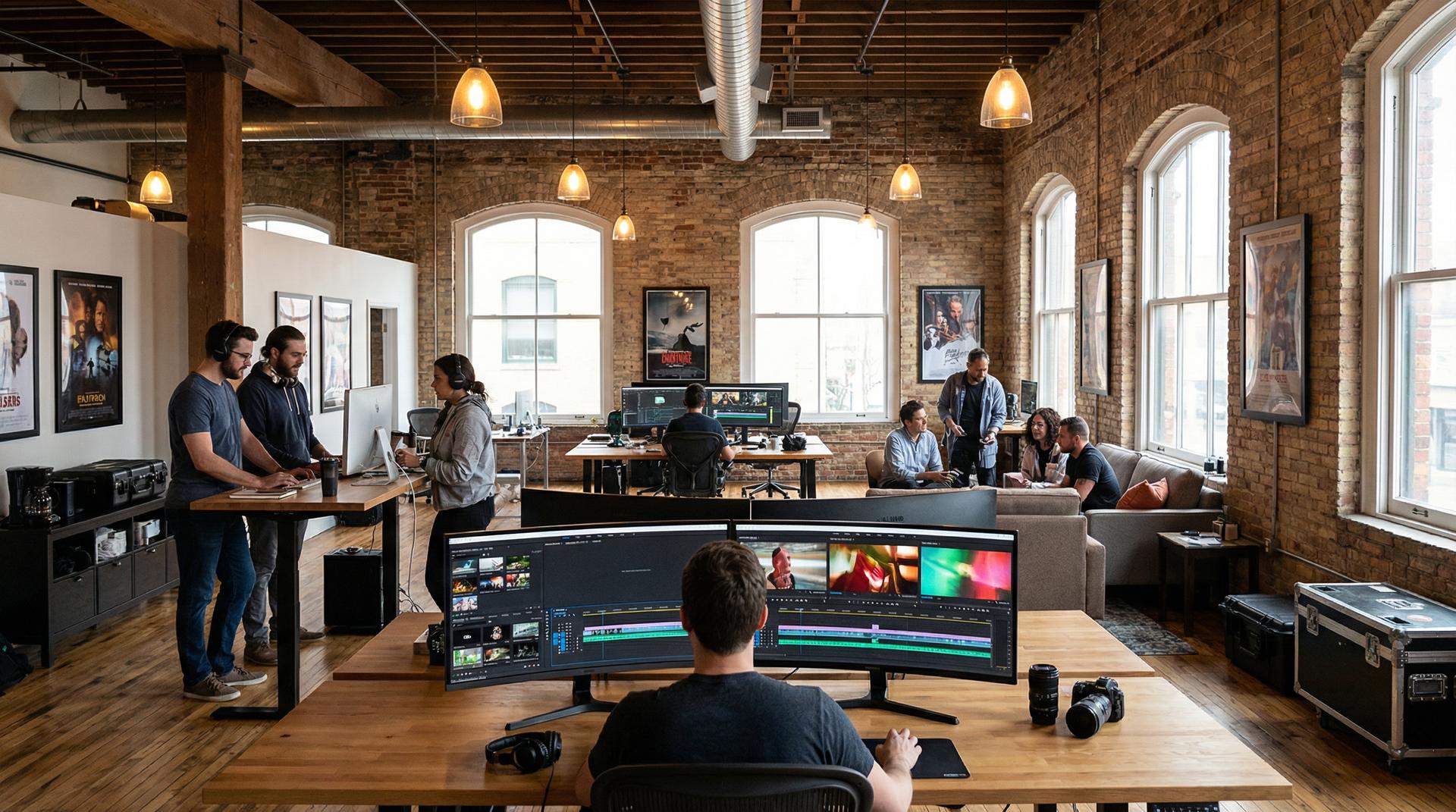 蜜桃影视传媒公司办公环境